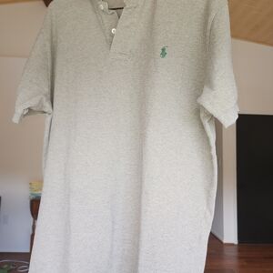Polo by Ralph Lauren Gray and Green Classic Polo Shirt